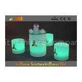 Breaking-proof PE / Polyethylene Round Bar Stool / LED Cube Chair thumbnail-1