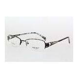 Semi-Rim Leopard Print Optical Spectacles Frames For Women In Fashion , Rectangular