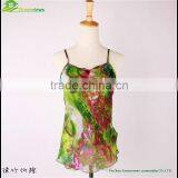 Lady Silk Women Sleeveless Lace Out Vest Casual Party Slim Peplum Sleeveless Tank Tops GVGX0004 thumbnail-1