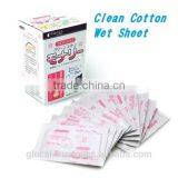 Clean Cotton Wet Wipe Two-fold, 2 Sheets (20 Packs) Wholesale