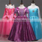Sveda Hot selling Disny Princess Dress, Aurora/Bell Cosplay Dress for Girls, Frozen Elsa Dress