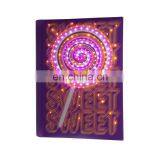 Hot Selling Promotion Custom Printing Light up Spiral School Book Notebook Wholesale Journal