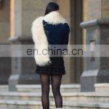 New Arrival Pastel Color Mongolian Lamb Fur Winter Scarf Shawl European Style thumbnail-5
