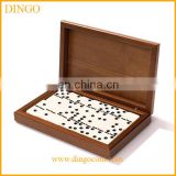 Wooden Box Packing Domino Set with Custom Printing