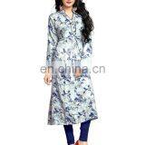 2017 Womens Party Wear High Quality Rayon Soft Cotton Printed Kurtis thumbnail-1