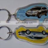 Plastic Acrylic Clear Witn Any Logo Motorcycle Keychain thumbnail-2