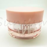 Pink Color Cosmetic Acrylic Lotion Care 50g Cream Jar