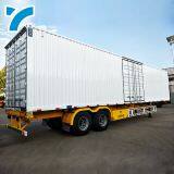 Manufacturer Semi Trailer Lift Axle Air Suspension Box Trailer Cargo Trailer thumbnail-2