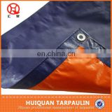 waterproof plastic sheet canvas tarpaulin blue orange