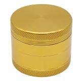 Aluminium Alloy 4-layer Flat Point Pattern Smoke Grinder as Colorful Cigar Crushing Equipment for Tobacco,smoke,cigarette thumbnail-3