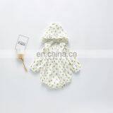 2020 Full Sleeve Children Clothing Spring Autumn Button Baby Flowers Girl Romper thumbnail-5