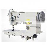 Double Needles Heavy Duty Lockstitch Flat Bed Industrial Sewing Machine for Leather thumbnail-2