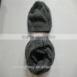Wholesale Fashion Two-pieces Knitted Hat and Scarf thumbnail-1