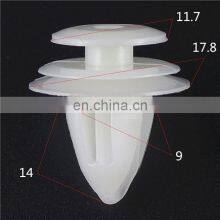 200 Pcs White Color 9mm Auto Trim Panel Clips Car Van Plastic Screw Rivet Fender Clips thumbnail-3