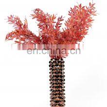 Golden Dubai Style Light Luxury Flower Arrangement Golden Porcelain Ceramic Vase For Table Decoration thumbnail-2