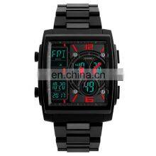 Skmei Square 5atm Waterproof Analog Digital Movement Double Time Sports Watch 1274