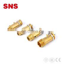 SNS BV Series Professional Air Compressor Pressure Relief Safety Valve High Air Pressure Reducing Brass Valve thumbnail-2