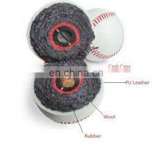 Professional Cowhide Real Leather 95% Wool Filling Cork Core Customized Hard Baseball Ball thumbnail-5