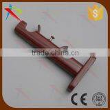 Wall Install Curtain Pole Double Bracket With Surface Wooden Plated thumbnail-2