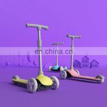 Factory Direct Sale Low Price Kids Kids New Mini 3 Three Wheel Wheels With LED Light Push Kick Kick Electric Scooter thumbnail-2