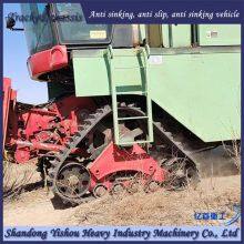 Rubber track chassis modification for preventing sinking in sandy and desert areas