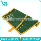 Portable Folding Roll Up Tool Bag 8 Pocket Green Polyester Spanner Plier Wrench Storage Tool Roll Pouch thumbnail-1