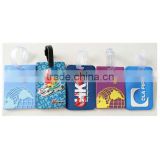 standard size 3D pvc luggage tag with Signature strip Wholesale