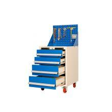 Industrial Garage Workshop Metal Storage Tool Cart Cabinet Trolley thumbnail-3