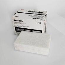 3m 7445 Scotch-brite Pad, White Nylon Sheet, No. 1200 Cleaning Cloth thumbnail-1