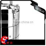 Stainless Steel Color 2 Layers Hot Lunch Box/ Insulated Tiffin Hand Pot/ Food Carrier thumbnail-2