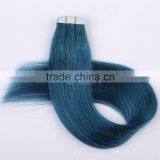 Caucasian Euronext uk Tape Hair Extensions Dark Blue Supplier's Choice thumbnail-2
