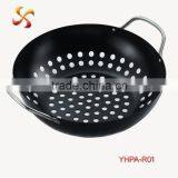 Stainless steel of bbq pan with square shape ,mirror polish