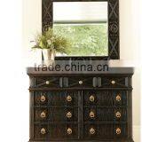 American Classical Dresser With Mirror, Solid Wood Dresser thumbnail-4