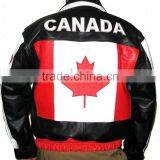 Canada Flag Leather Jacket thumbnail-1