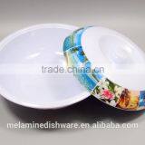 Chinese Style Melamine Ramen Bowl Soup Tureen With Decal thumbnail-2