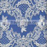 Best Bridal Veil Embroidery Lace Trim for Wedding Dress thumbnail-1