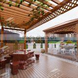 Gardern furniture pergolas outdoor wood wpc pergola/Aluminum alloy material