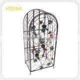 Fancy Unique Metal Wine Bottle Holder Decorative Wall Mounted Wine Rack thumbnail-5