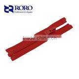 RORO1411116 No.5 fashion red nylon zipper with open-end