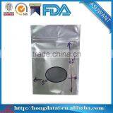 Wholesale Factory Price Plain Aluminium Foil Plastic Bag for Nuts Packaging With Oval Clear Window