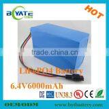 High Quality 100% DOD 3000times LiFePO4 6.4V Battery Pack Manufacturer thumbnail-1
