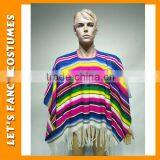 New Design Colorized Knitted Cashmere Adult Poncho PGPF0003 thumbnail-1