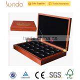 Real Wood Luxury Coin Custom Box With Logo