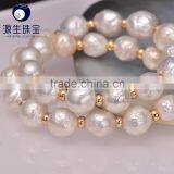 White Edison Large Pearl 13mm Delicate Pearl Necklace thumbnail-2