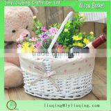 Wicker plant flower basket for garden widely used in Netherland