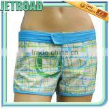 Women's 4 Way Stretch Beachwear Sublimation Printing Sports Shorts, Swimming Shorts