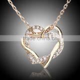 18k Women Fashion Gold Heart Necklace Designs Girls High Quality 2015 thumbnail-2