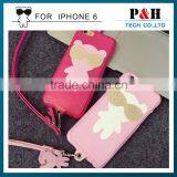Factory Manufacture Cute Leather Phone Case for Apple IPhone 6 Back Covers thumbnail-4