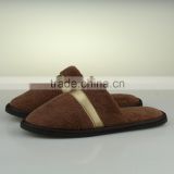 Washable Cheap Indoor Guest Personalized Micro Fiber Fleece Hotel Slippers