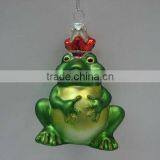 Hanging Glass Ornaments - Frog Decoration